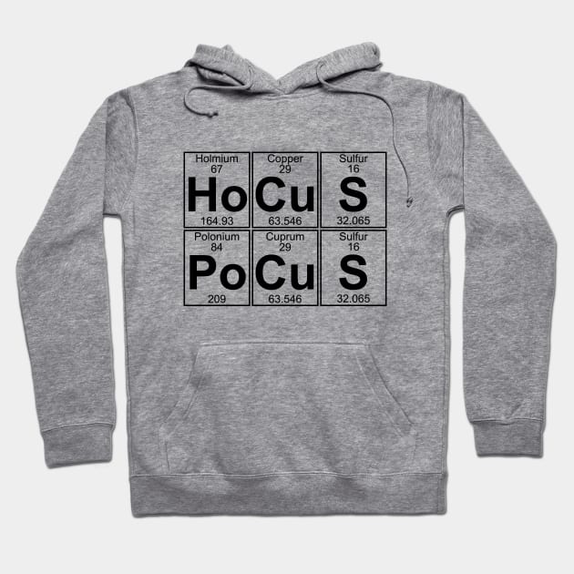Ho-Cu-S Po-Cu-S (Hocus Pocus) Hoodie by Donald Hugens